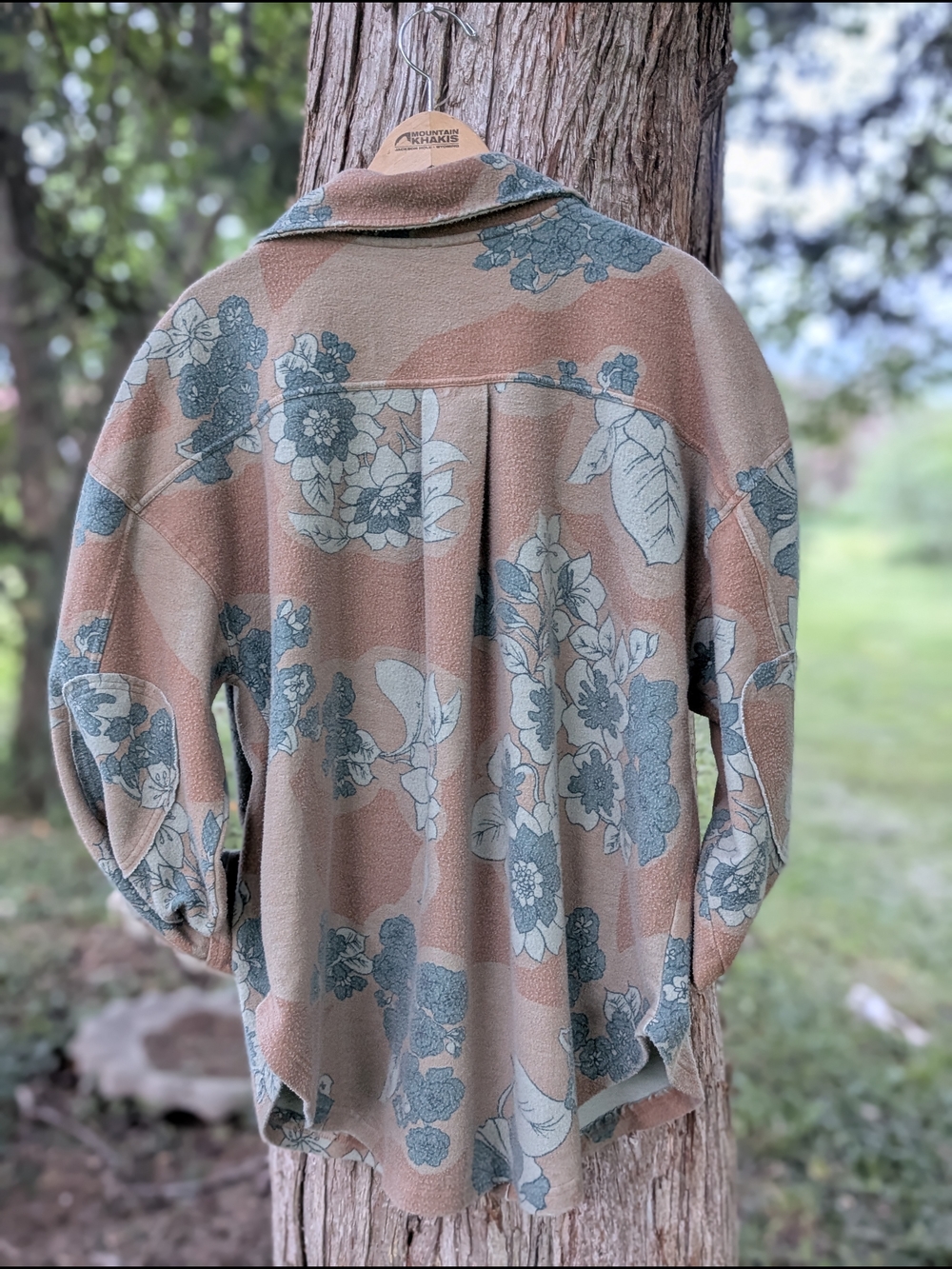 Free People Women's Shacket Floral Cotton Size Large Oversized - Picture 3 of 10